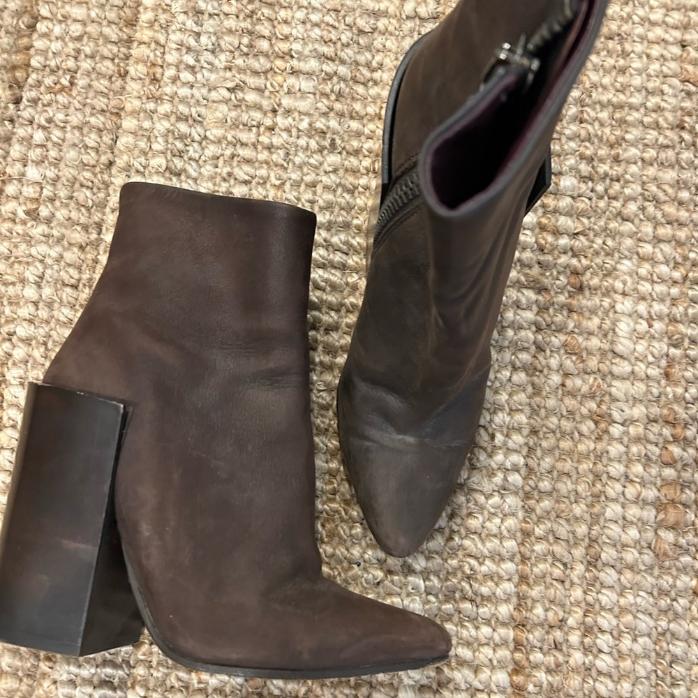 Acne brown boots